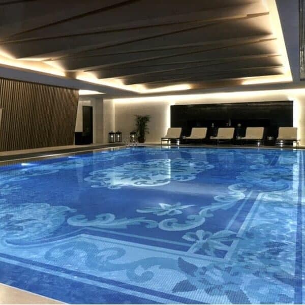 Pools by MEC | European mosaic rug floor swimming pool