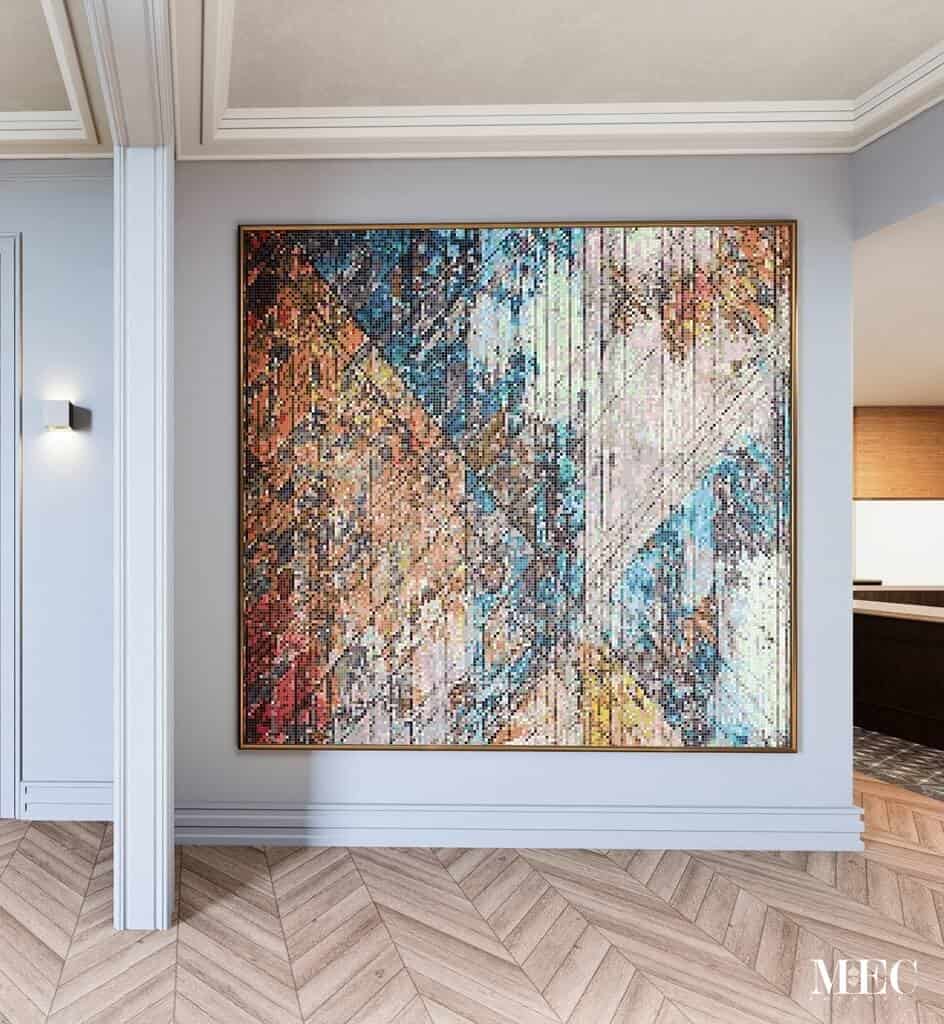 Reeves Fusion glass mosaic abstrqact art for wall