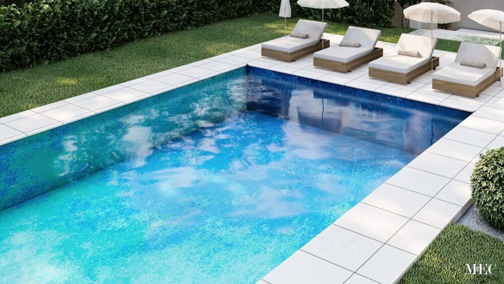 otllo PIXL elysian glass mosaic mec pool render