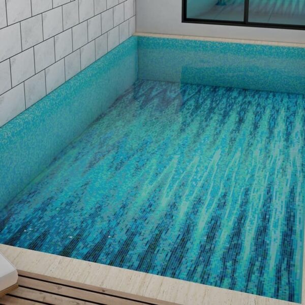 abstract art glass mosaic tile for swimming pool