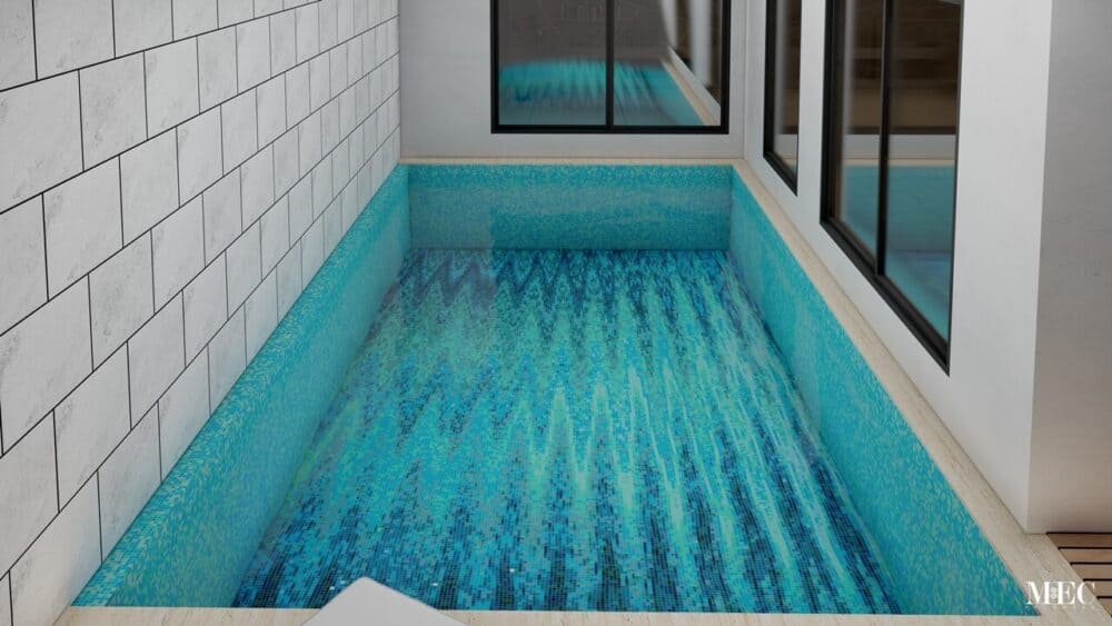 abstract art glass mosaic tile for swimming pool