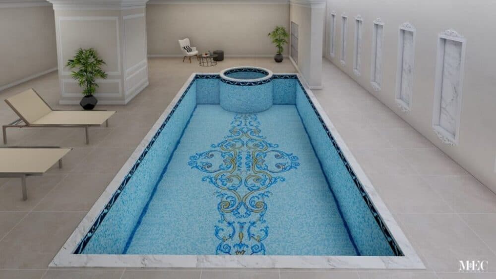 Ornate Mosaic Pool - Image 2