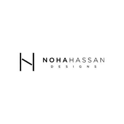 Modern black logo for Nohahassan Designs featuring a stylized letter "N" and the company name.