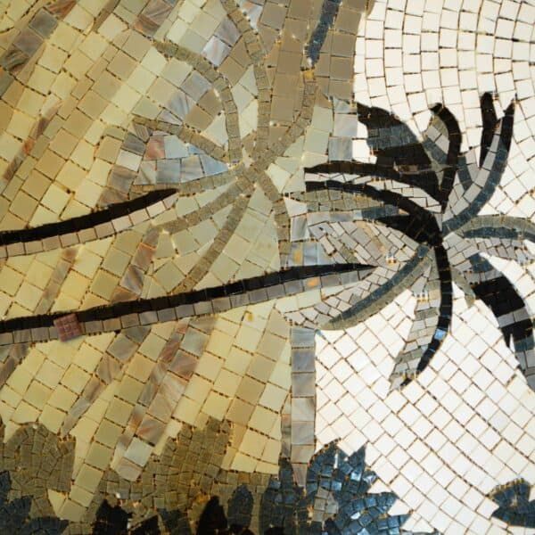 mosaic tree palm scenery