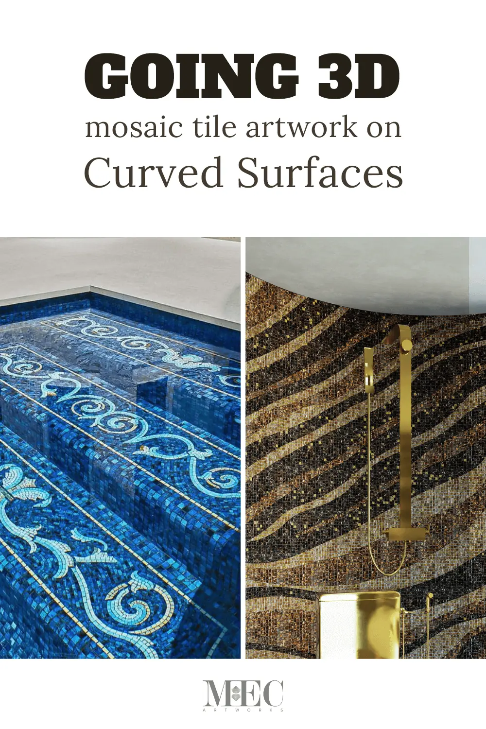 Pinterest blog image - mosaic for 3D curved surfaces