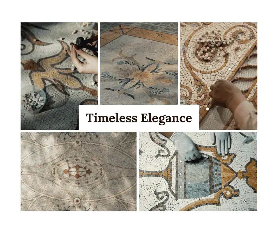 marble mosaics being made by hand delicate craftsmanship MEC Artworks