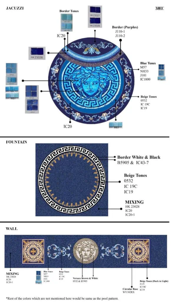 initial pool design and color proposal presentaion