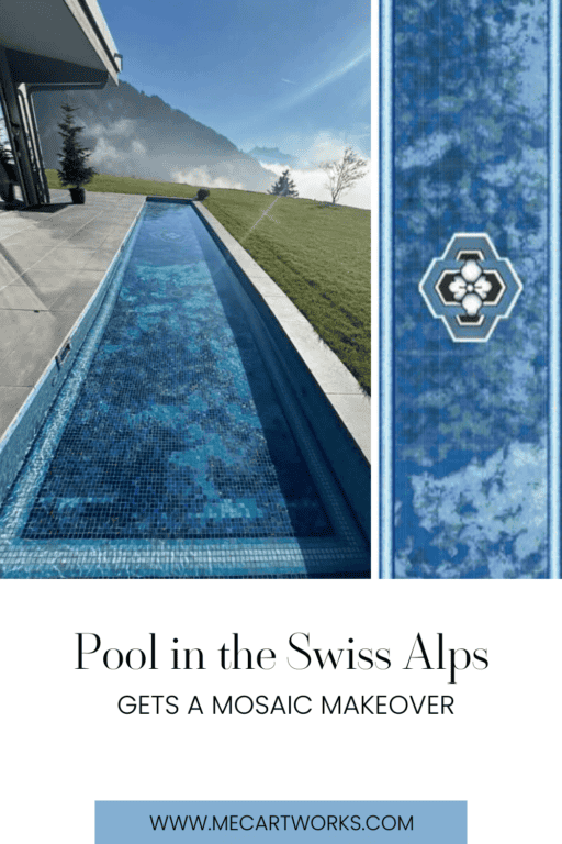 A Pool Mosaic in the Swiss Alps pinterest