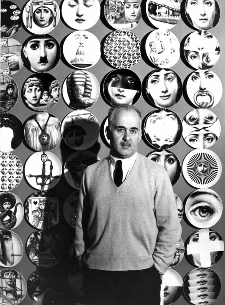 portrait of Piero Fornasetti art gallery