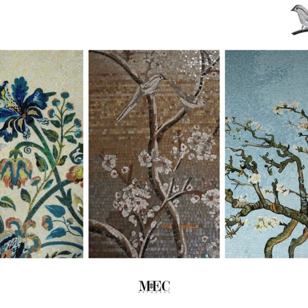 floral mosaic art tropical tile inspiration blog banner image