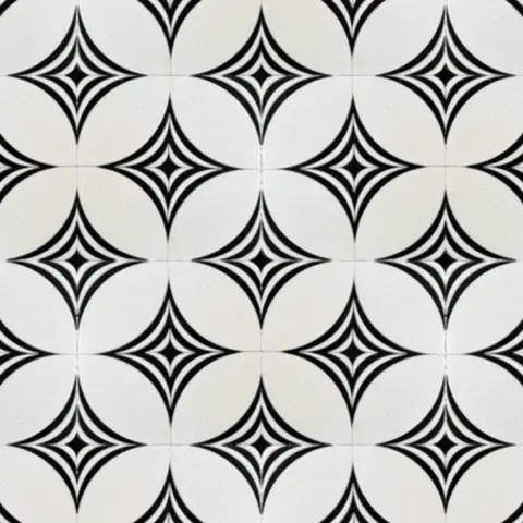monochromatic waterjet mosaic tile