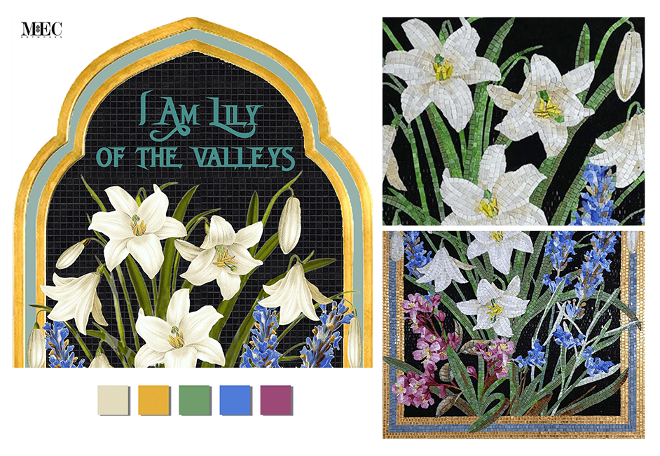 lily of the valley wall mural banner