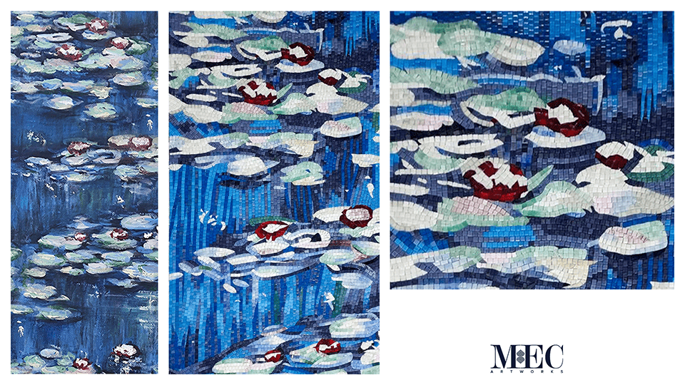 mosaic water flower inspiration