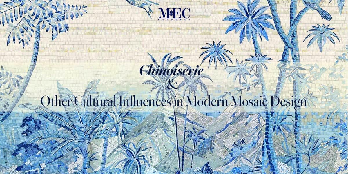 Bespoke Chinoiserie Mosaic Tile Art For Modern Luxury Wall Design