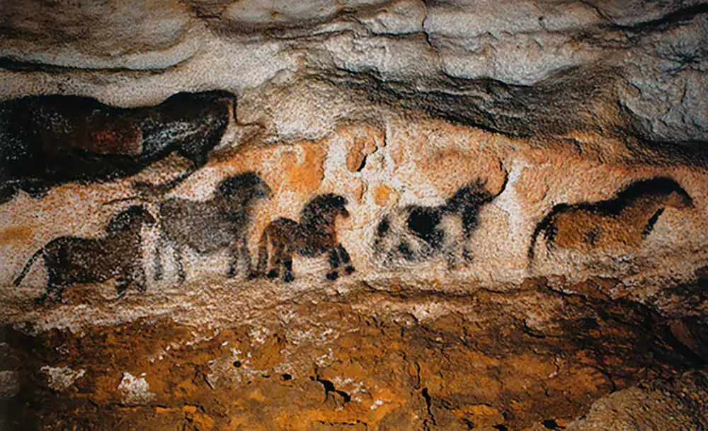Narrative cave art in France