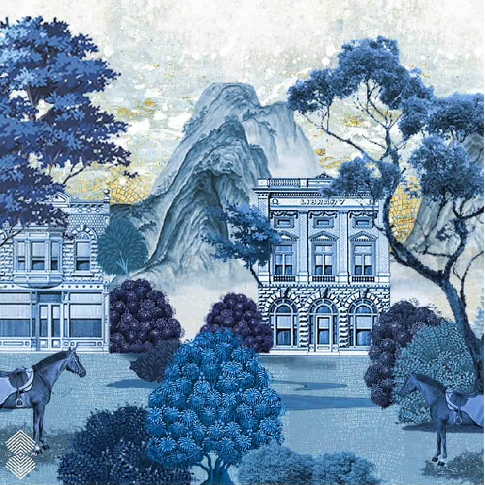 Mosaic Mural Digital Drawing