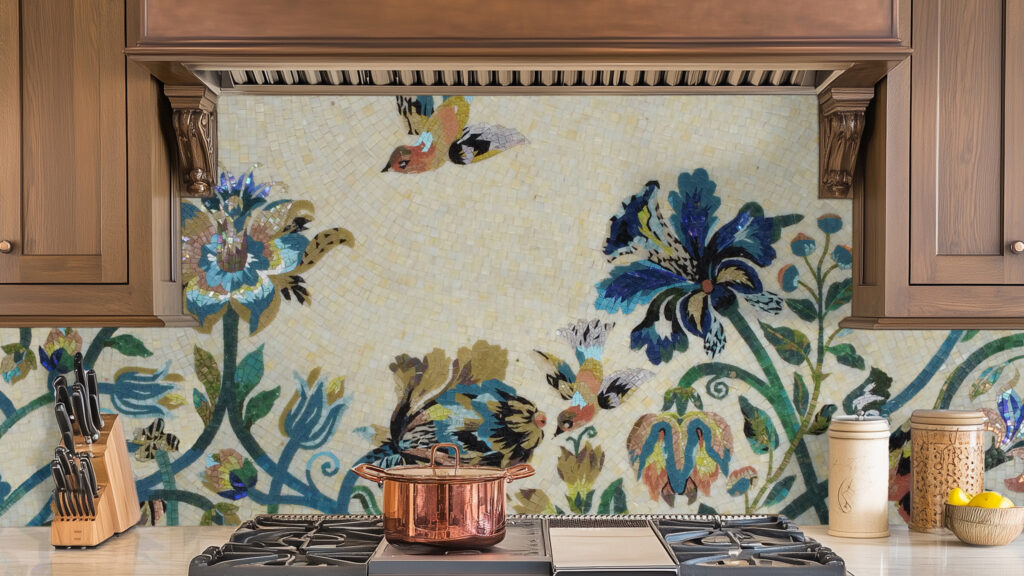 mosaic flower patterns