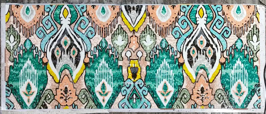 Contemporary Mosaic Based on South-Asian Textile Design