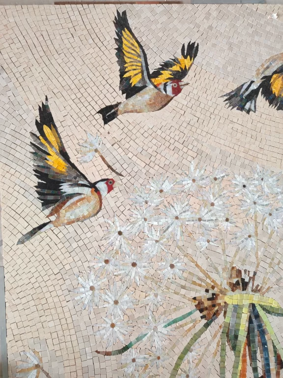 Custom Kitchen Bird Mosaic
