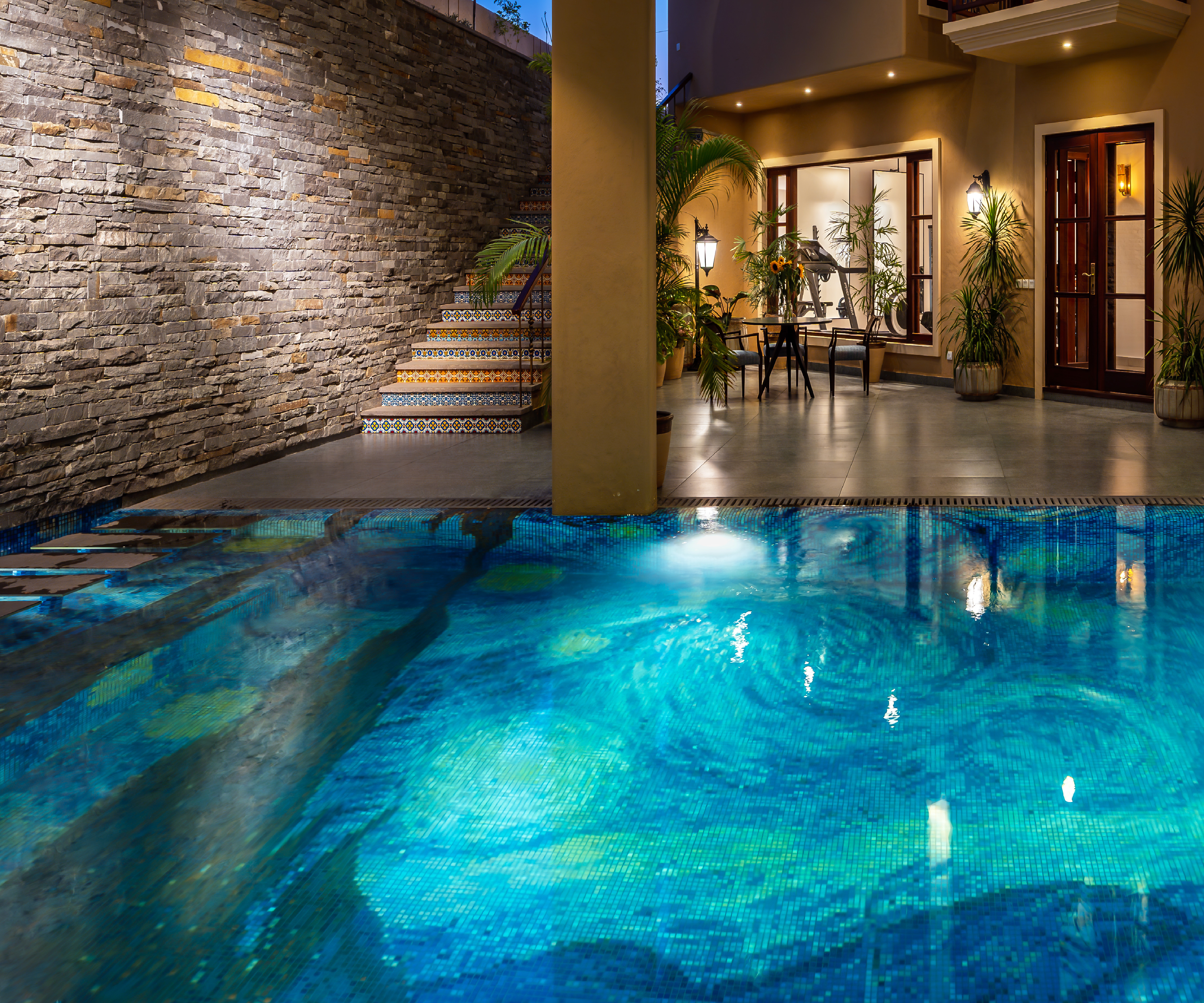 Sustainable Recycled Glass Mosaic Pools